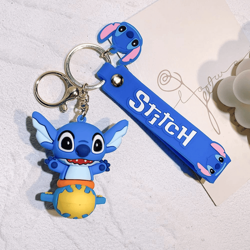 Chaveiro Disney Stitch de alta qualidade, acessório fofo para fãs da Disney