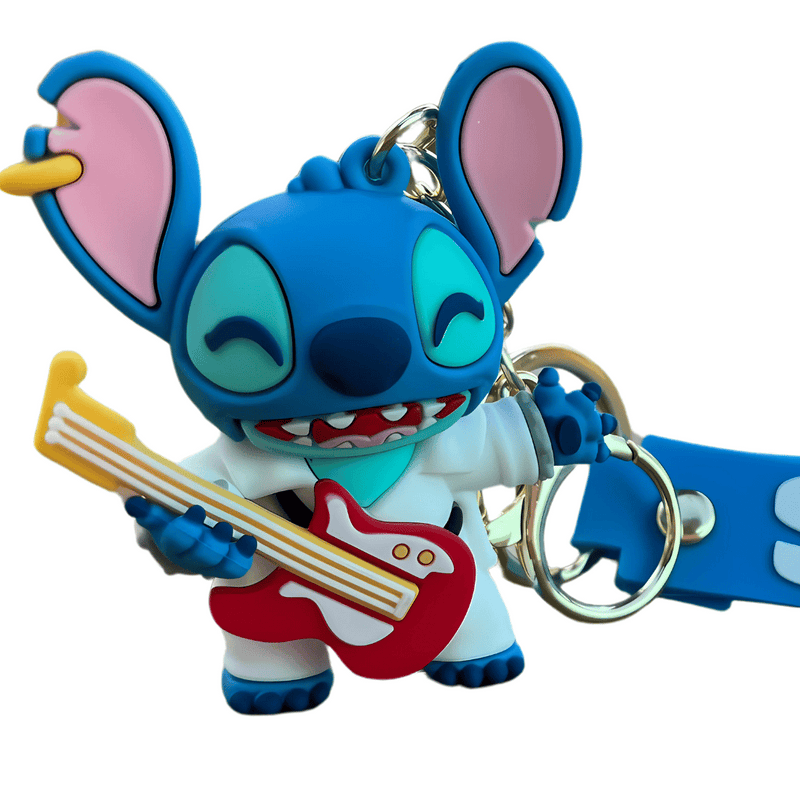 Chaveiro Stitch Rockn'roll