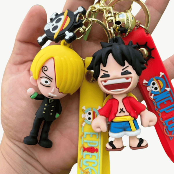 Chaveiro Luffy e Sanji - One Piece